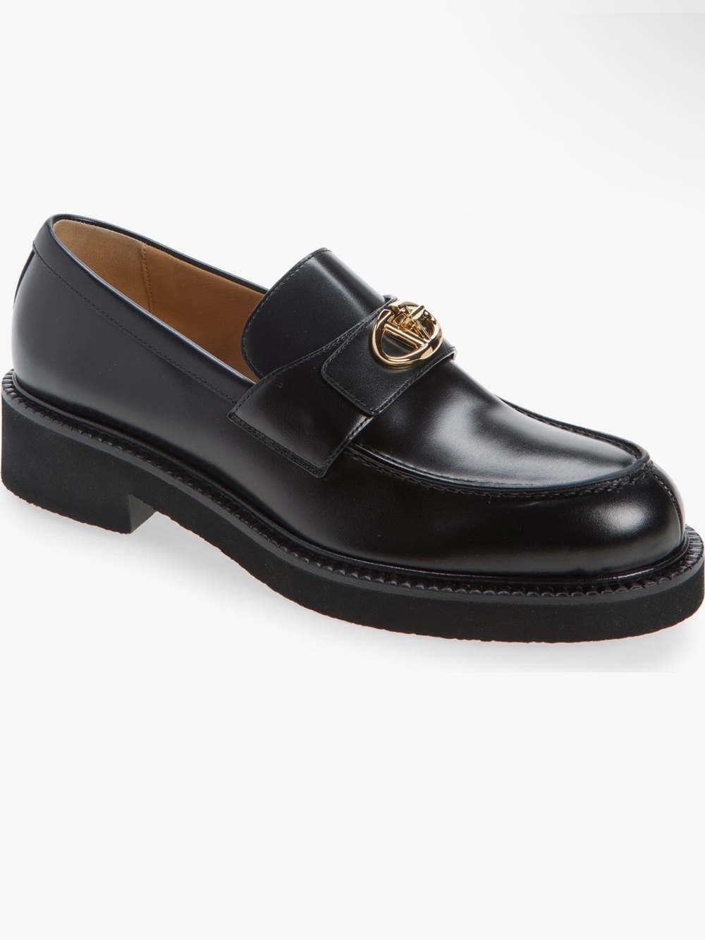 Valentino Garavani VLOGO Locker Loafer Black size 41